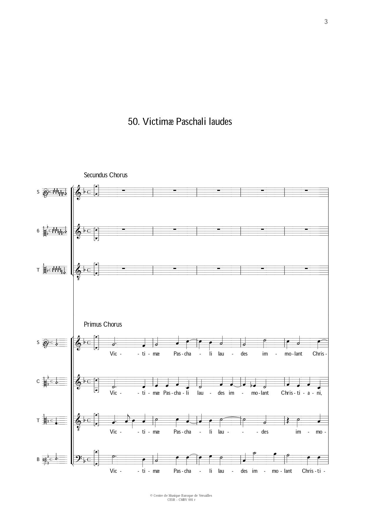 Victimæ Paschali Laudes | Centre De Musique Baroque De Versailles